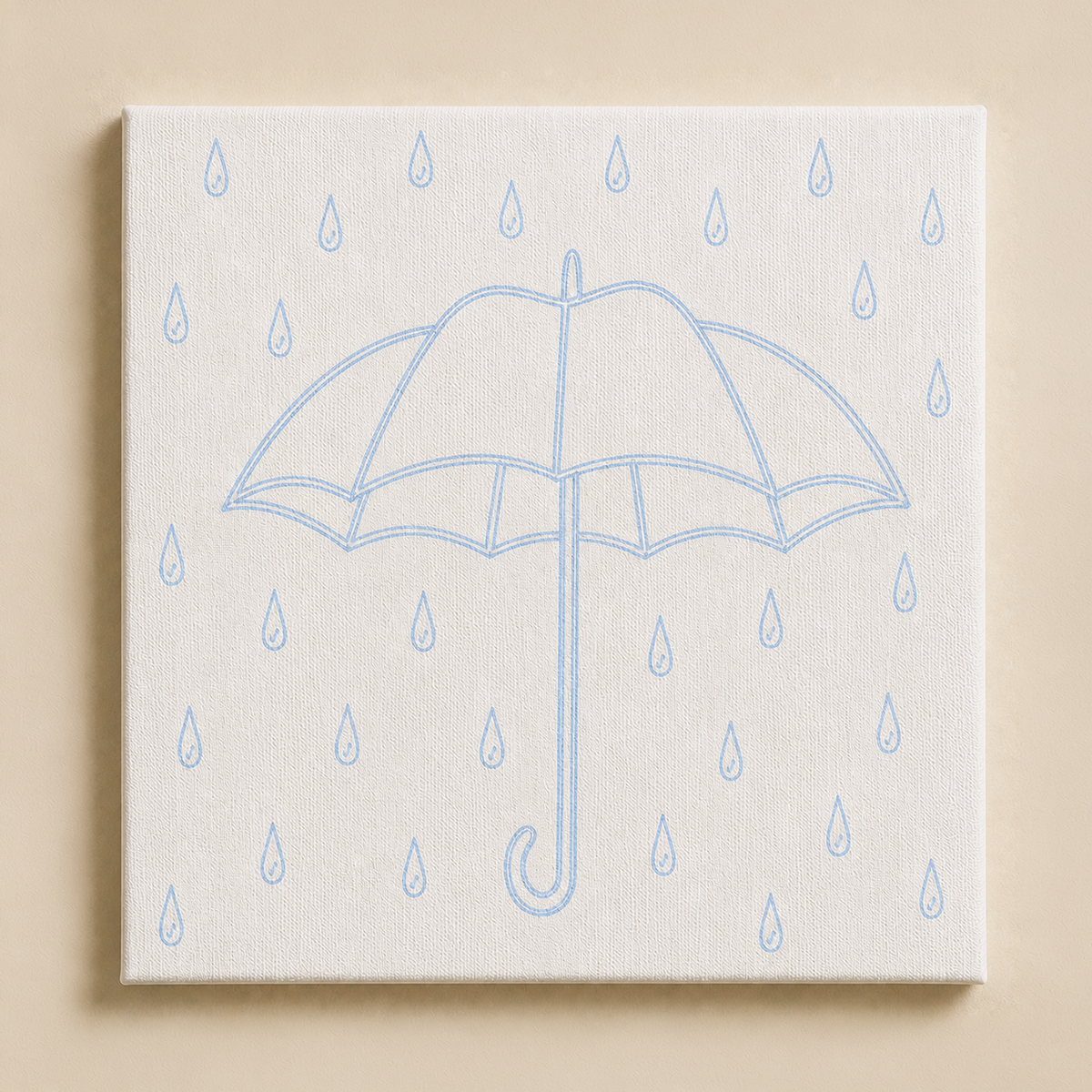 Rainbow Umbrella Guided Canvas Kit