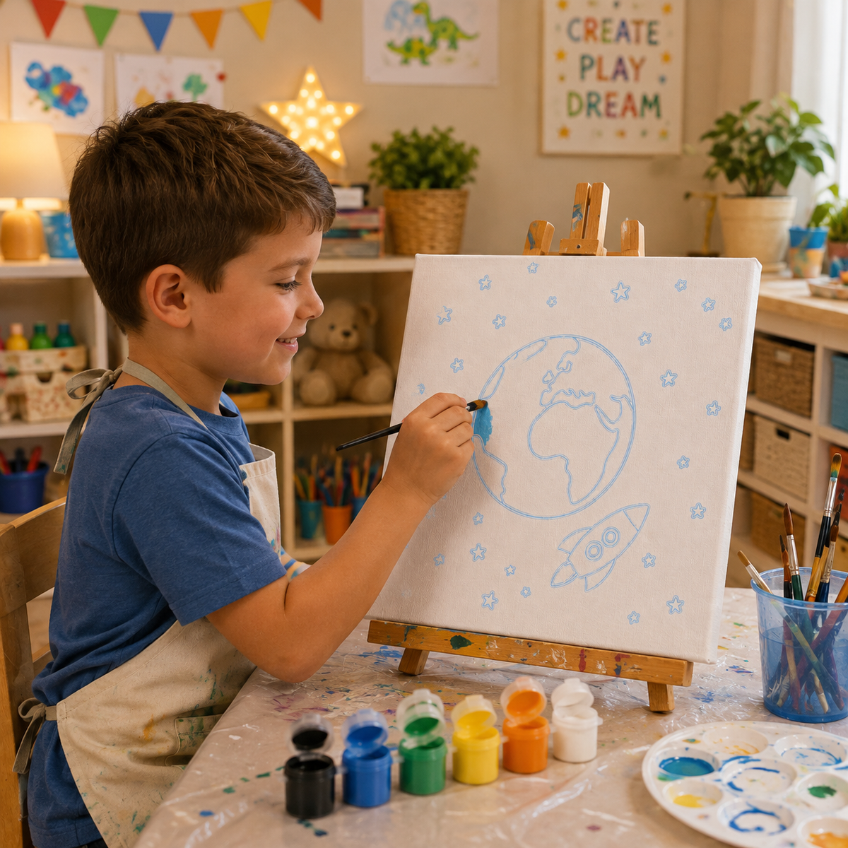 Journey Around Earth Guided Canvas Kit