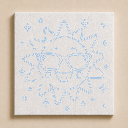 Cool Little Sunshine Guided Canvas Kit