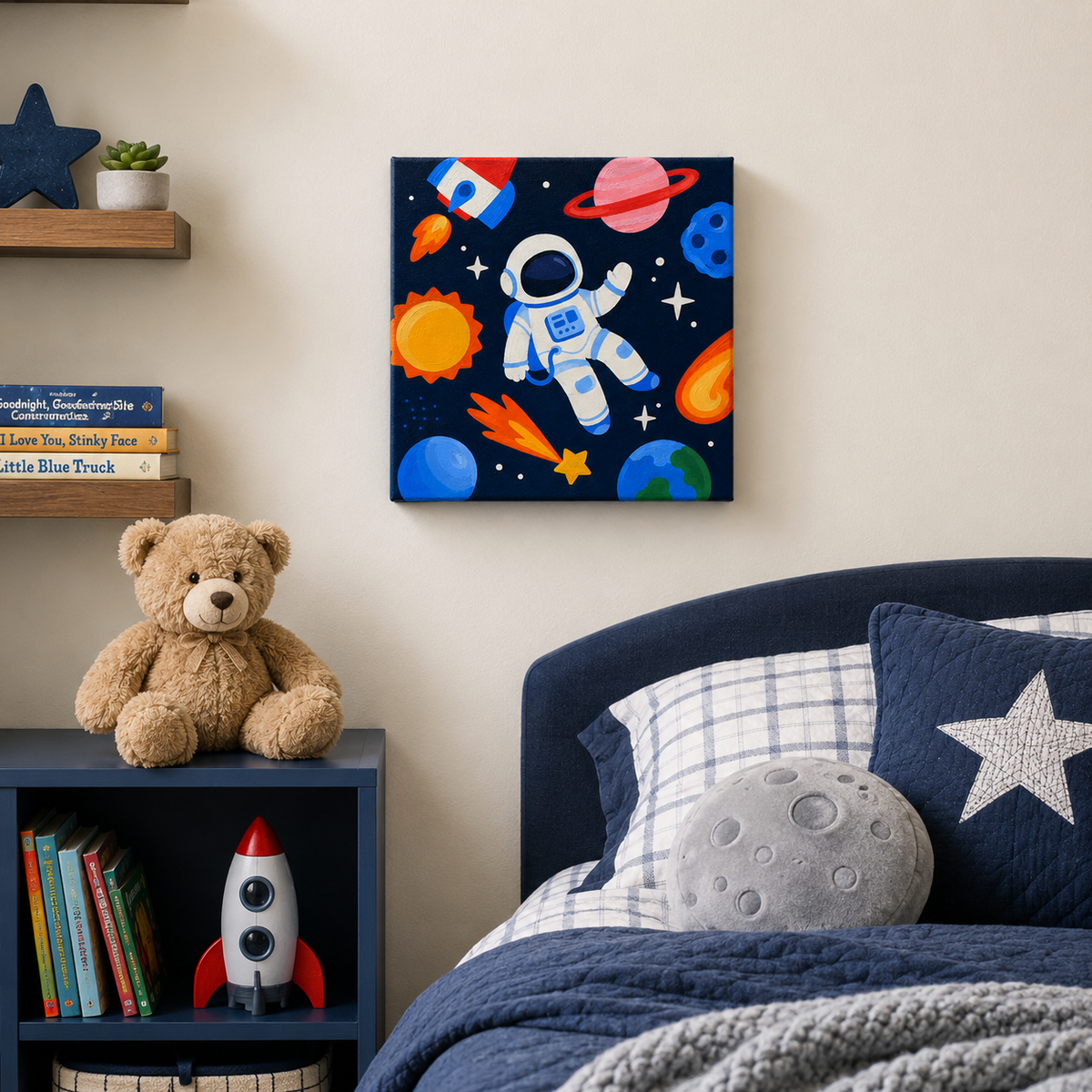 Beyond The Moon Guided Canvas Kit