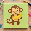 Monkey Business Guided Canvas Kit