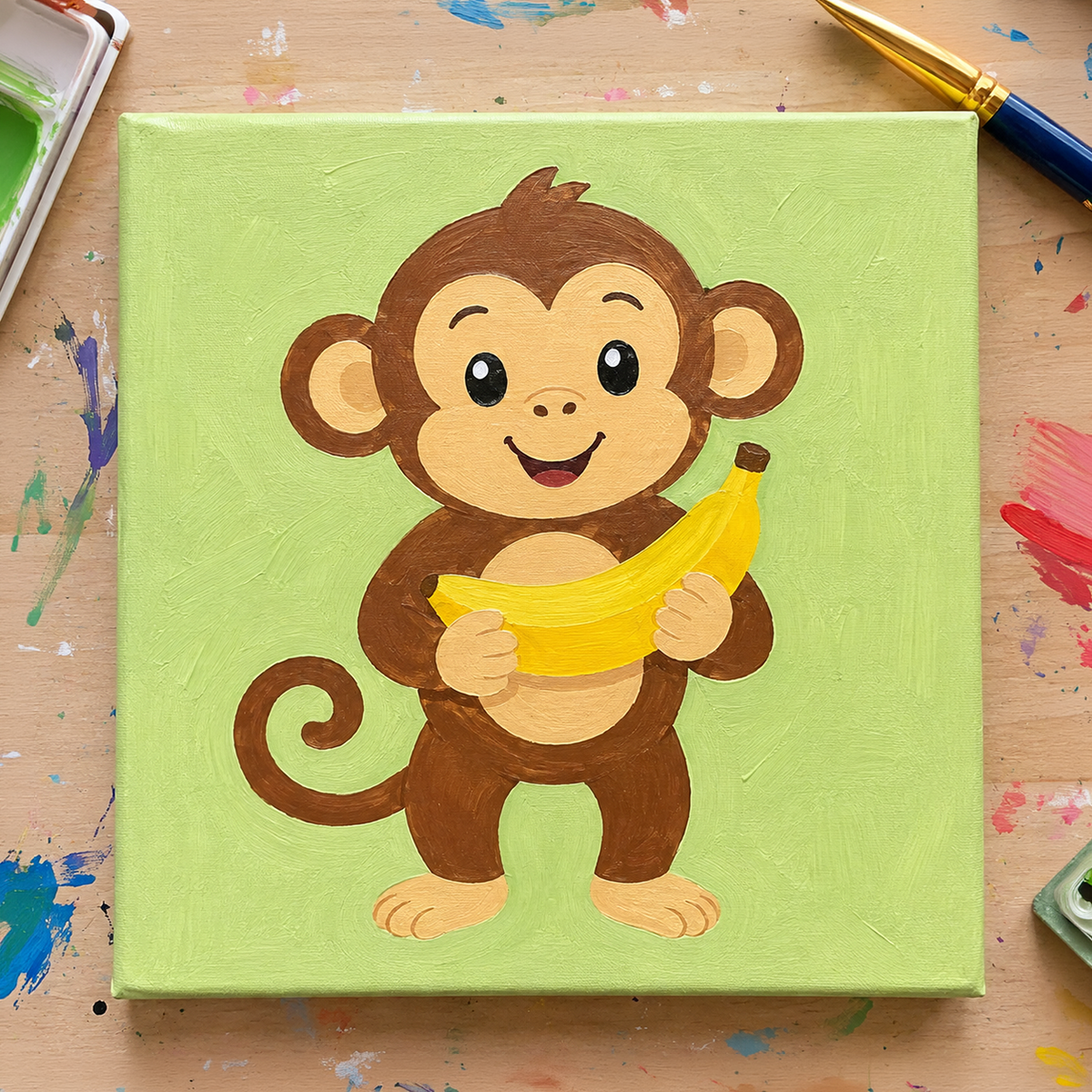 Monkey Business Guided Canvas Kit
