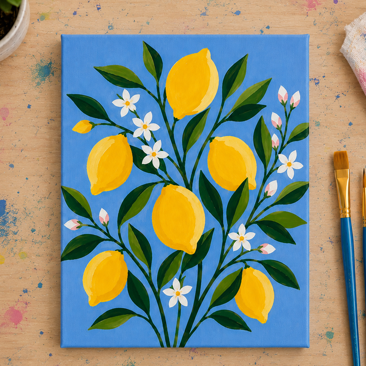 Lemons -  Guided Canvas Kit